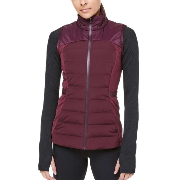 lululemon athletica Jackets & Blazers - Lululemon Dark Adobe Down For It All Puffer Vest Size 4